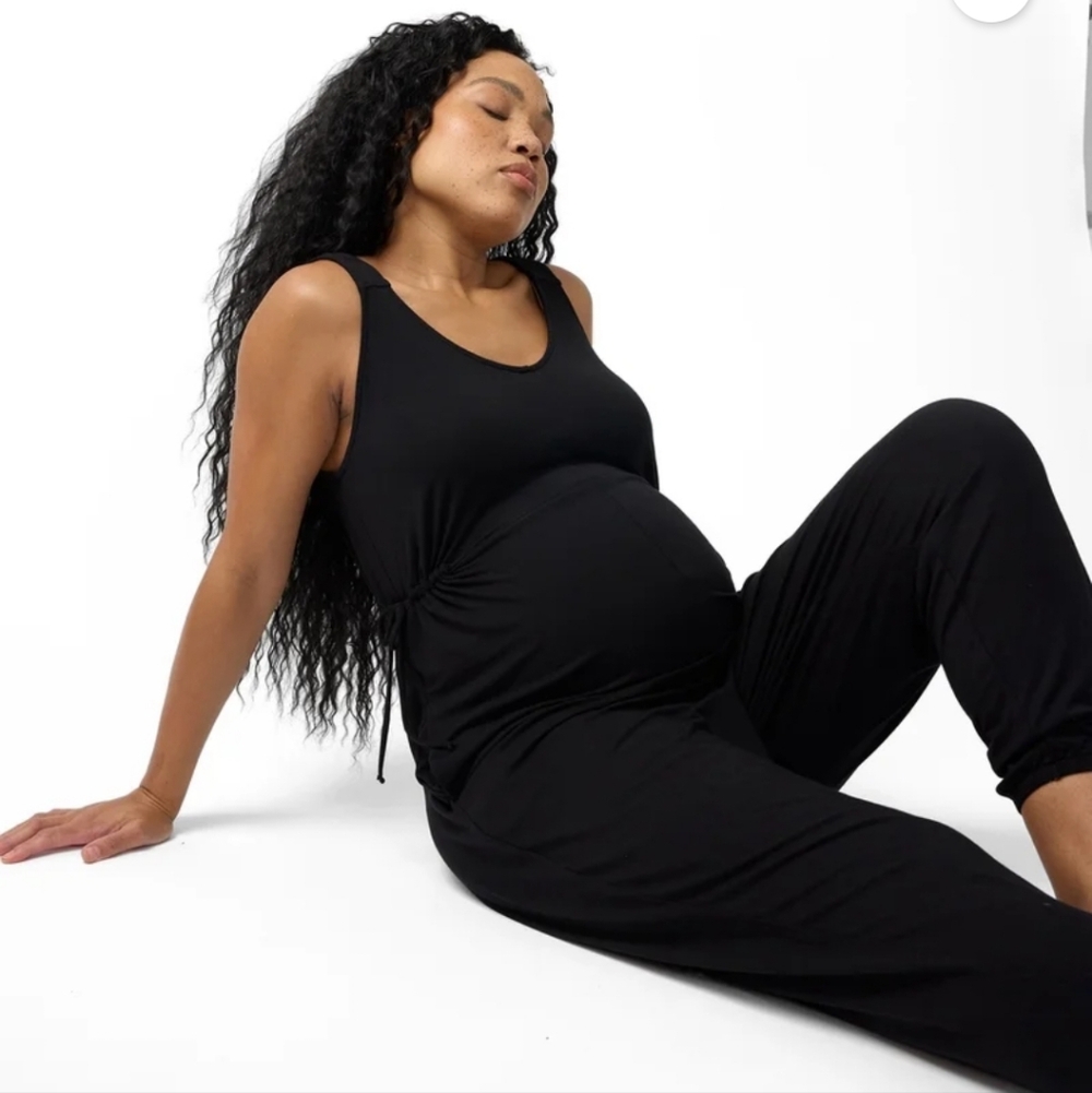 Ingrid & Isabel Black Maternity Jumpsuit